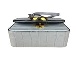 Chloé Mini Grey Croc Embossed C 2Way Bag