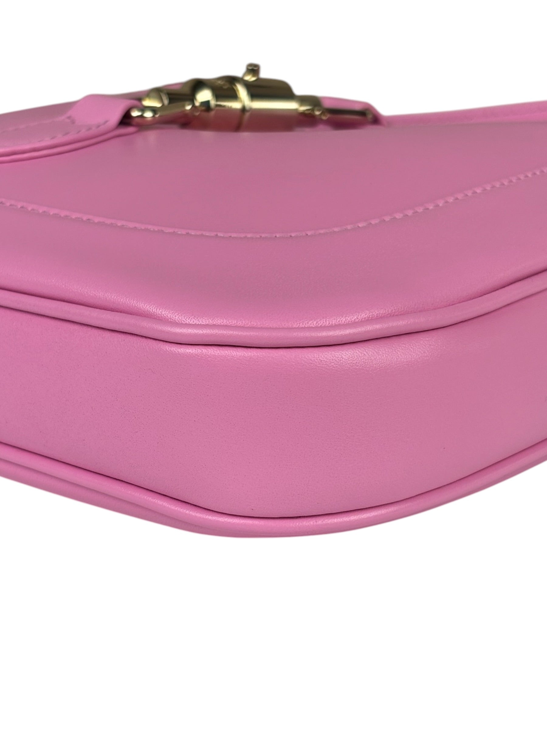 Gucci Pink Leather Jackie 1961 Hobo Bag