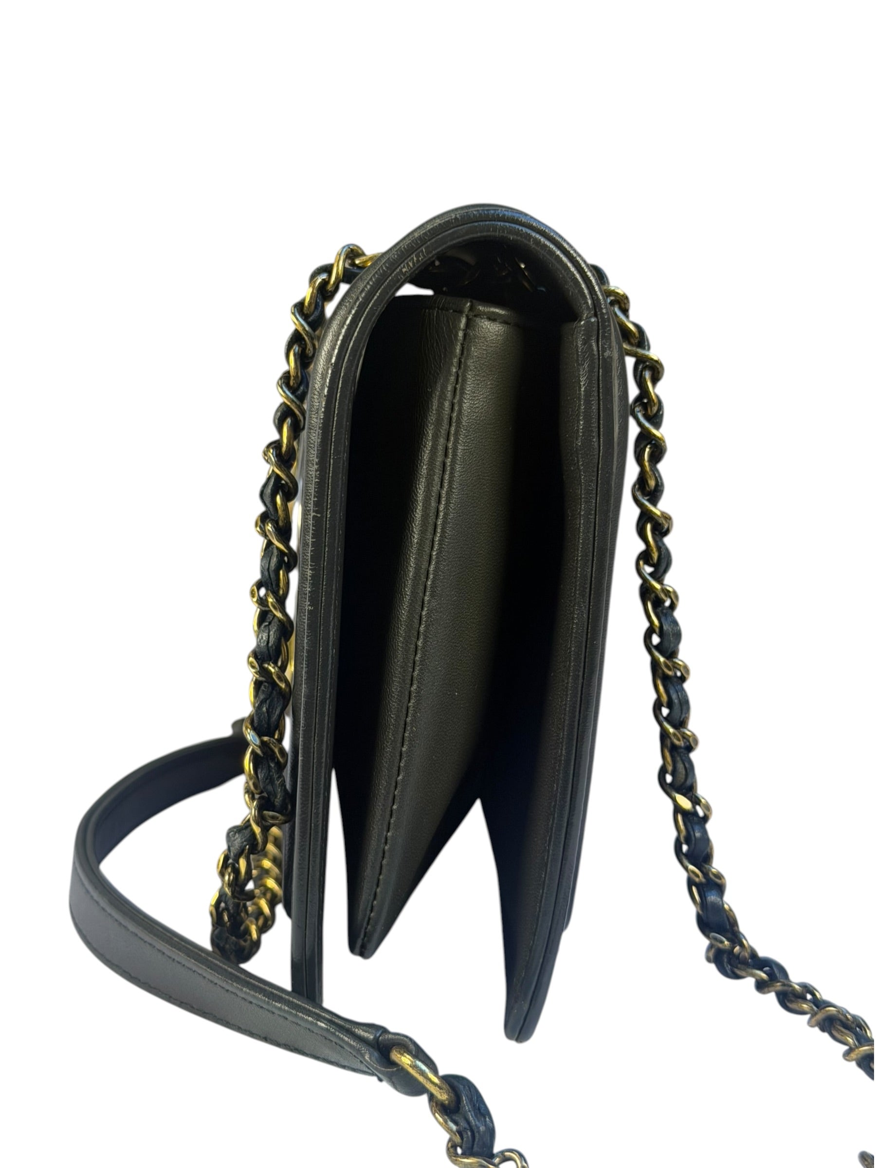 Chanel Grey Lambskin Antico Flap Bag 2017