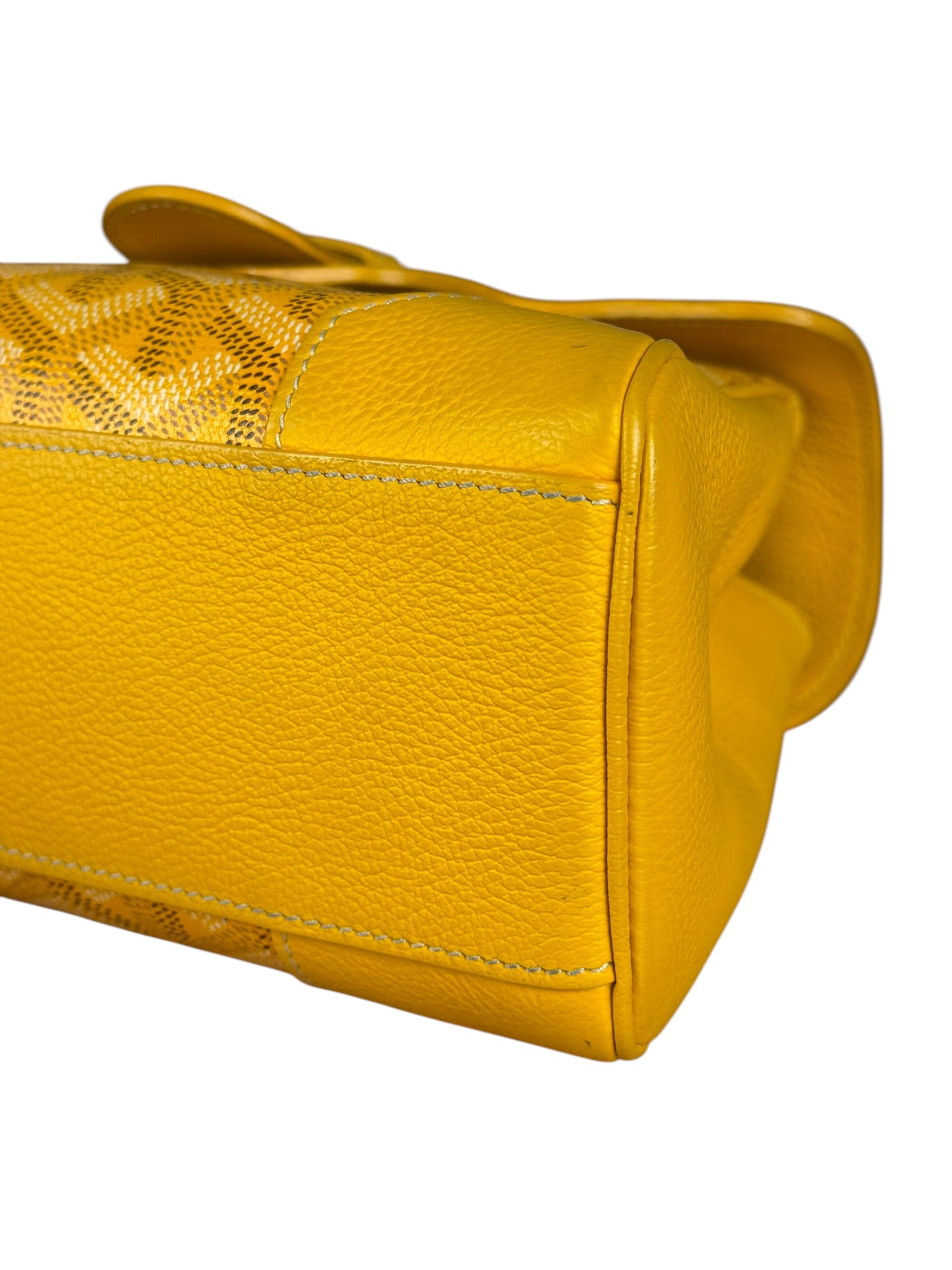 Goyard Mini Goyardine Soft Saigon Top Handle Bag Yellow