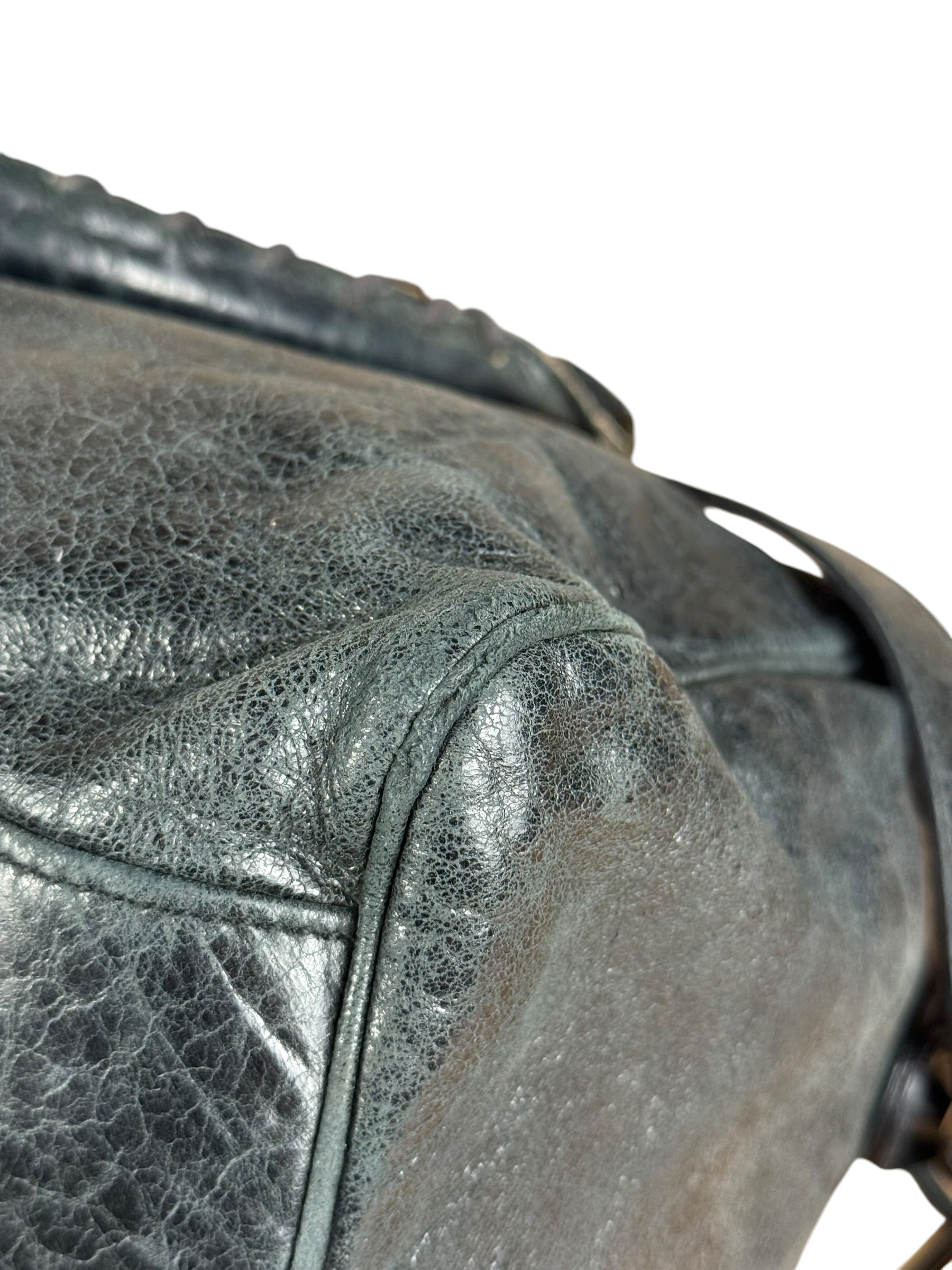 Balenciaga Vintage Dark Blue Leather Classic City Bag