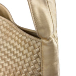 Bottega Veneta Butter Yellow Satin Intrecciato Shoulder Bag