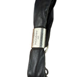 Yves Saint Laurent Black Leather St. Tropez Ruffled Hobo Bag