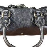 Chloé Grey Metallic Small Paddington Handbag