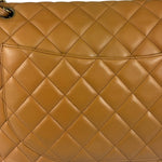 Chanel Caramel Brown Quilted Lambskin Large Shoulder Bag 2009