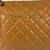 Chanel Caramel Brown Quilted Lambskin Large Shoulder Bag 2009