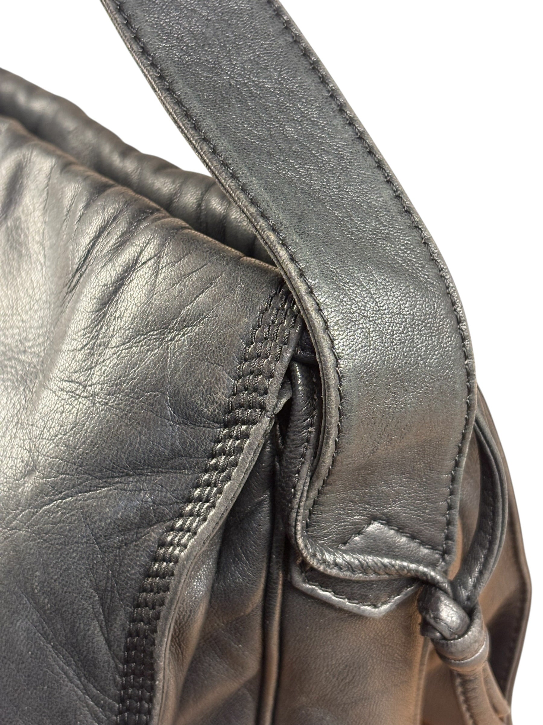 Loewe Black Anagram Logo Leather Crossbody