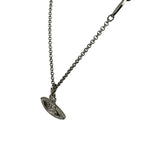 Vivienne Westwood Silver Toned Bas Relief Pendant Necklace