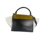 Celine Colorblock Leather/Suede Trapeze Two-Way Bag