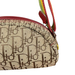 Christian Dior Vintage Trotter Canvas Rasta Crossbody Bag