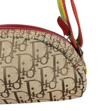 Christian Dior Vintage Trotter Canvas Rasta Crossbody Bag
