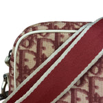Christian Dior Vintage Red Oblique Trotter "2" Crossbody