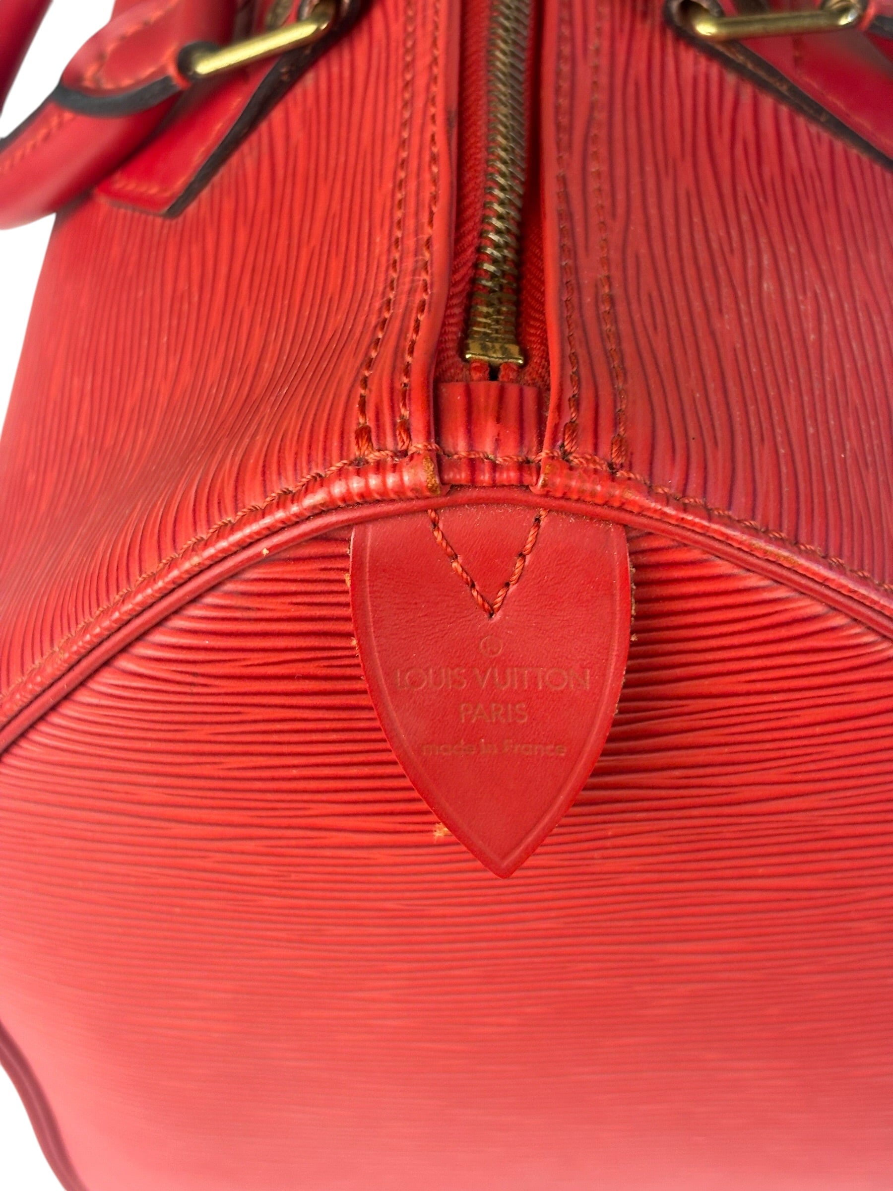 Louis Vuitton Red Epi Leather Speedy 30