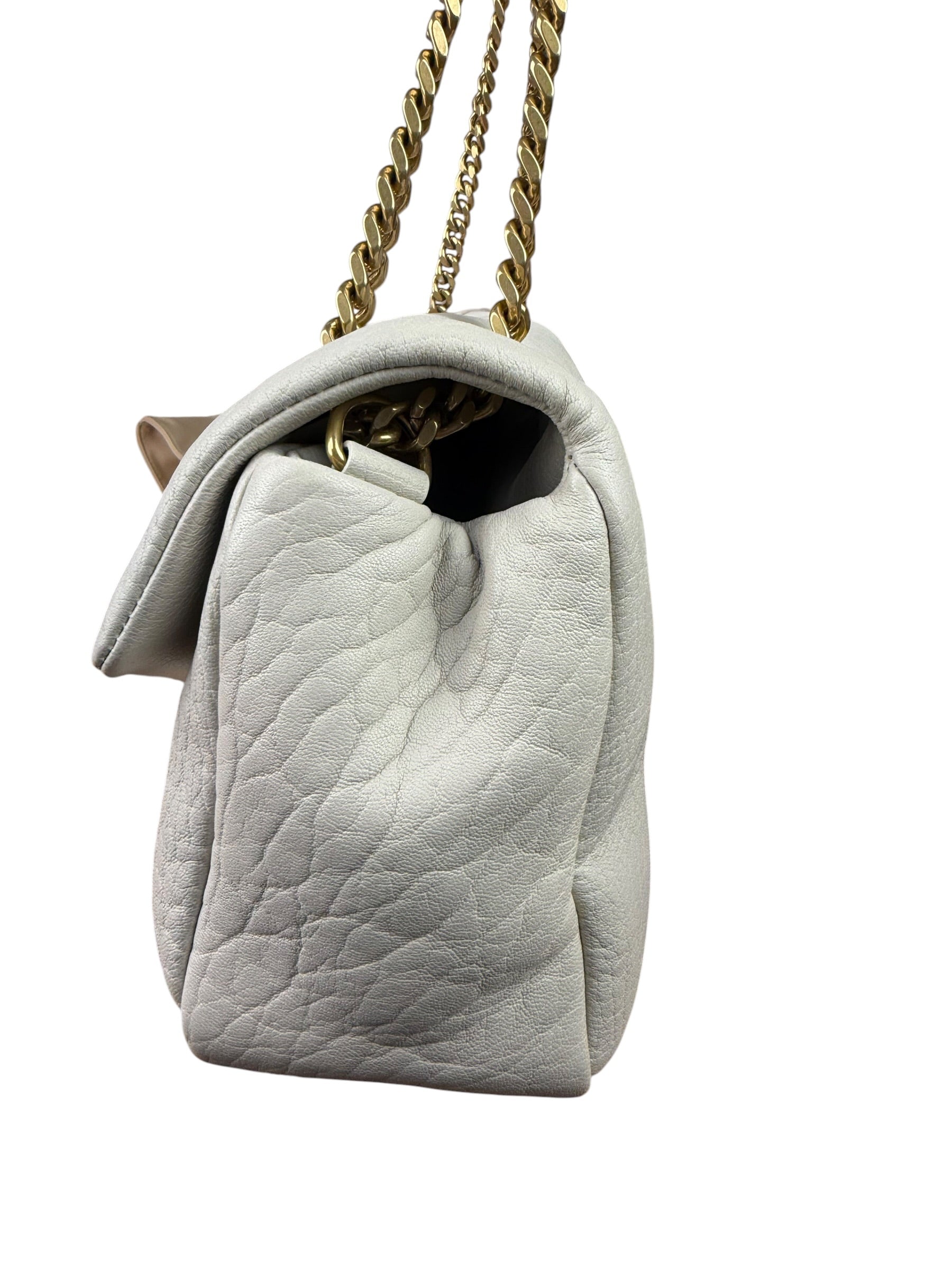 YSL Calypso Crema Soft Flap Bag