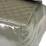 Chanel Grey Patent Leather Mademoiselle Kelly Flap Bag 2008