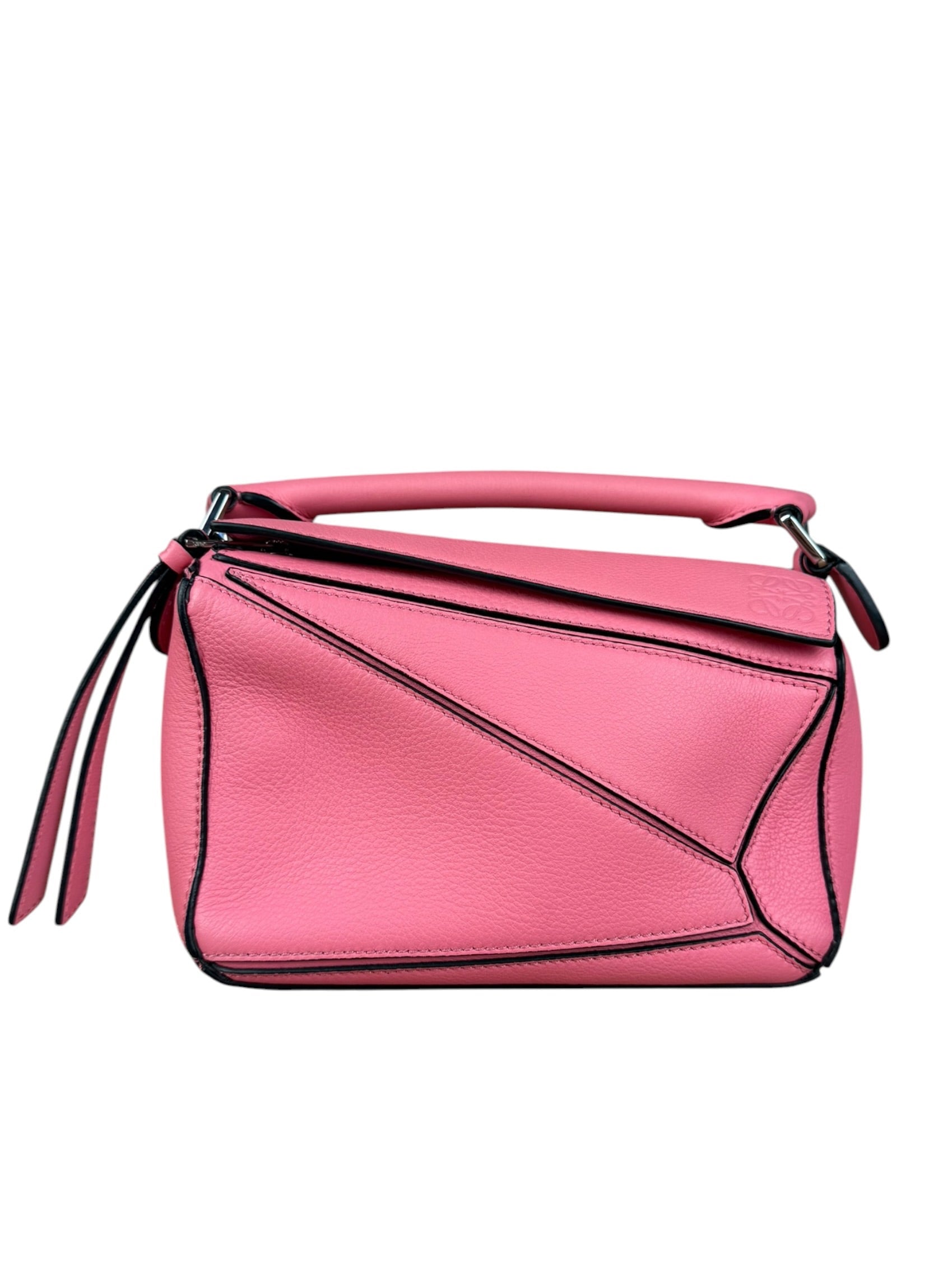 Loewe Pink Leather Mini Puzzle 2Way Bag