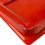 Louis Vuitton Red Vernis Mott Shoulder Bag