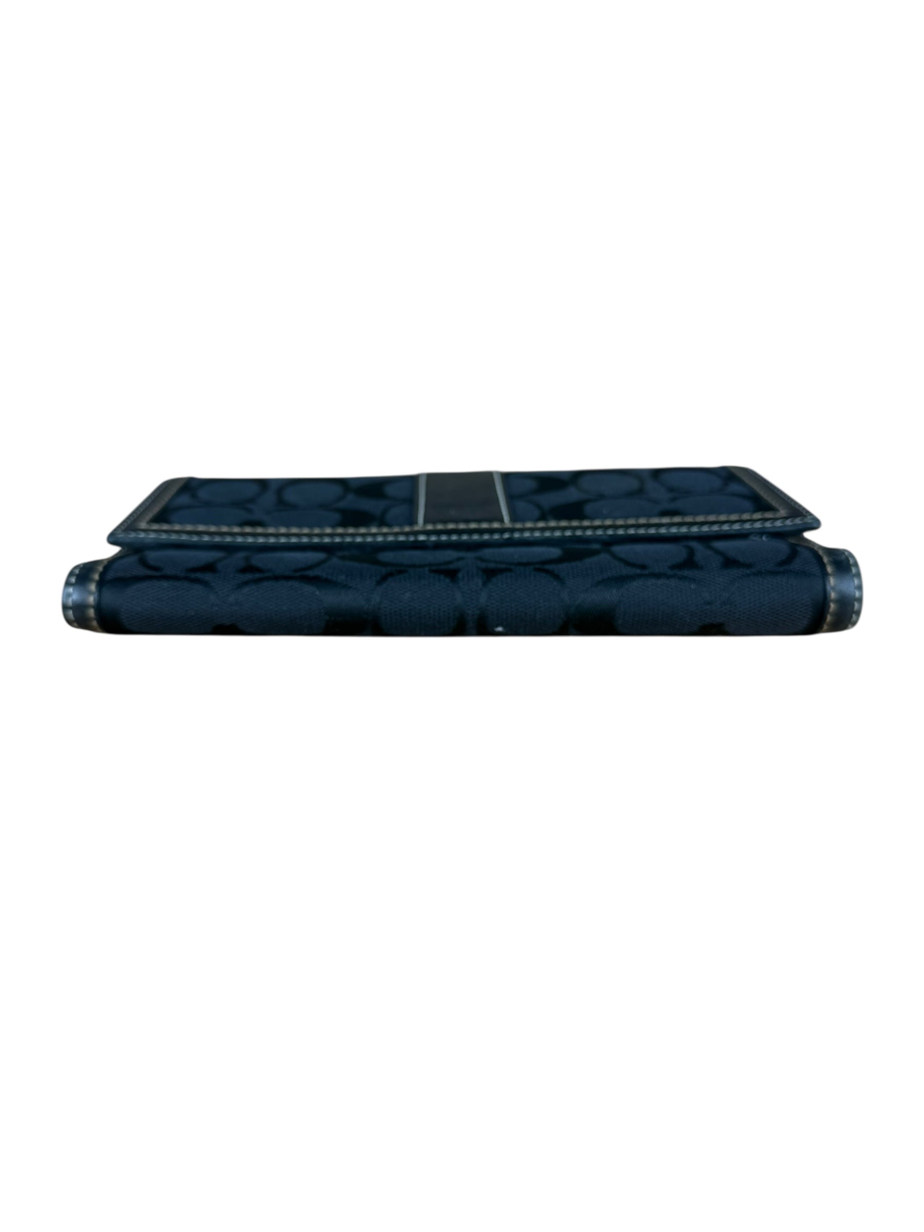 Coach Vintage Signature C Long Wallet Black