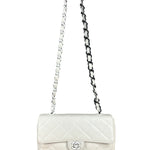 Chanel Classique White Quilted Leather Flap Bag 2001