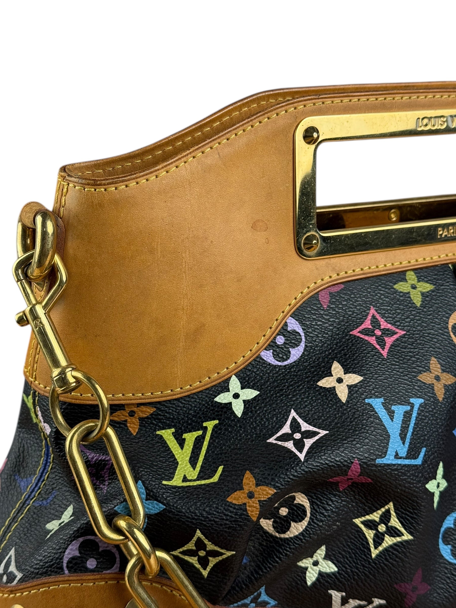 Louis Vuitton Black Murakami Judy MM Handbag