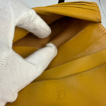 Loewe Vintage Yellow Leather Bifold Wallet
