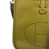 Hermes Green Leather Evelyne TMP Crossbody Bag