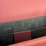 Gucci Sylvie Pink Mini Satin Embellished 2Way Handbag