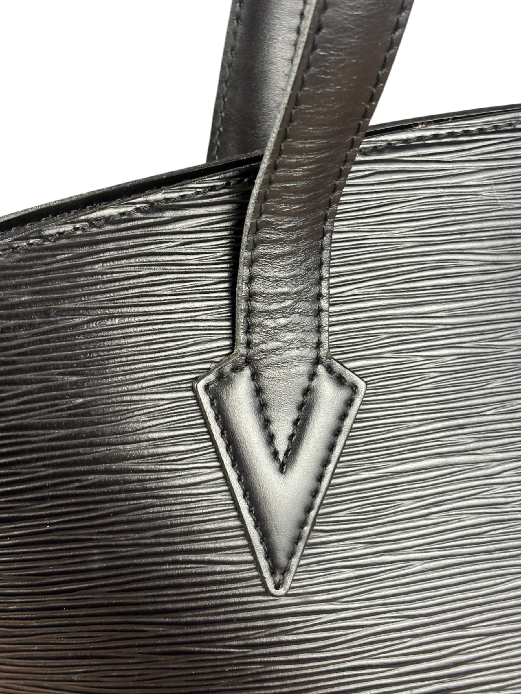 Louis Vuitton Vintage Black Epi Saint Jacques