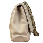 Chanel Beige Clair Jumbo Classic Flap Shoulder Bag 1990