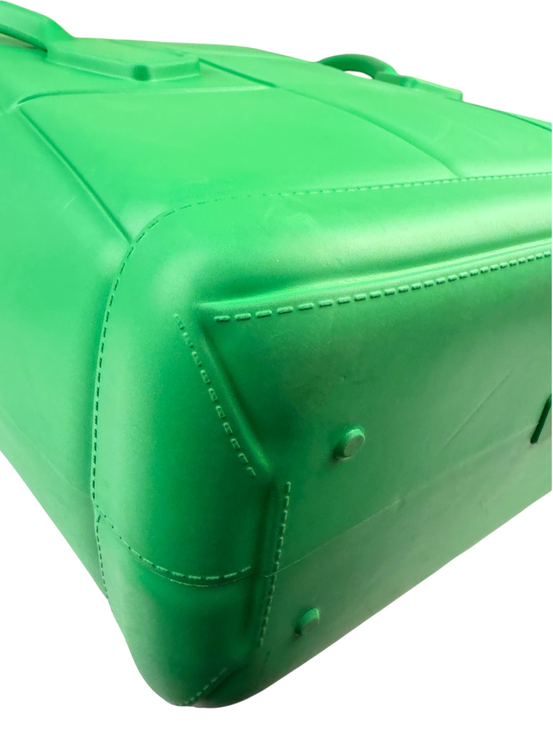 Bottega Veneta Green Acro Large Rubber Tote