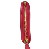 Prada Vintage Pink Saffiano Leather Long Wallet