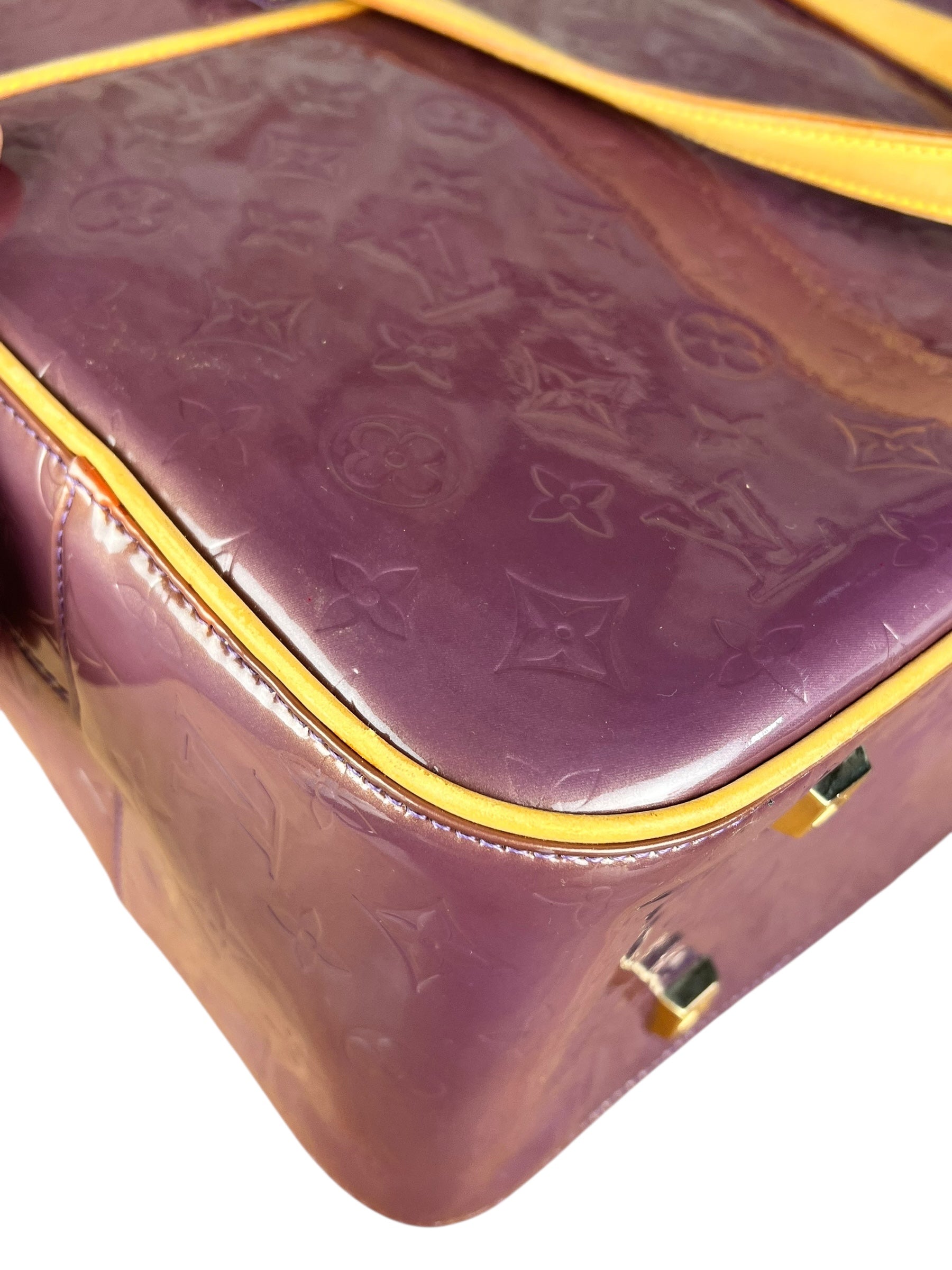 Louis Vuitton Vernis Purple Sutton Handbag