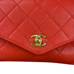 Chanel Red Quilted Coco Handle 2Way Handbag 2019