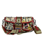 Prada Multicolor Nylon Leather Trim Shoulder Bag