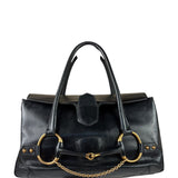 Gucci Vintage Black Horsebit Flap Bag