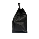 Telfar Black Leather Unisex Shopping Bag