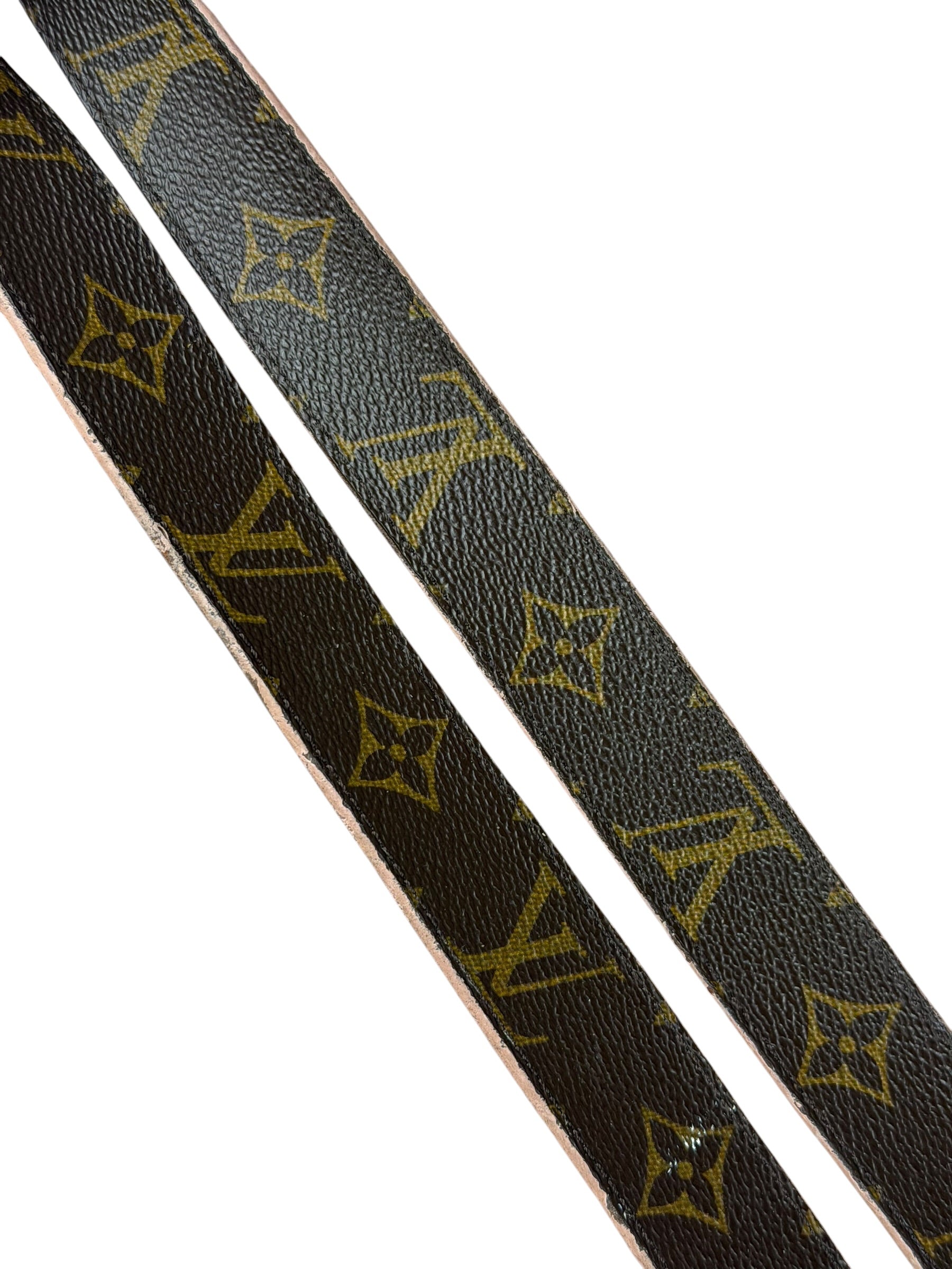Louis Vuitton Peach/Monogram LV Initiales 30MM Reversible Belt