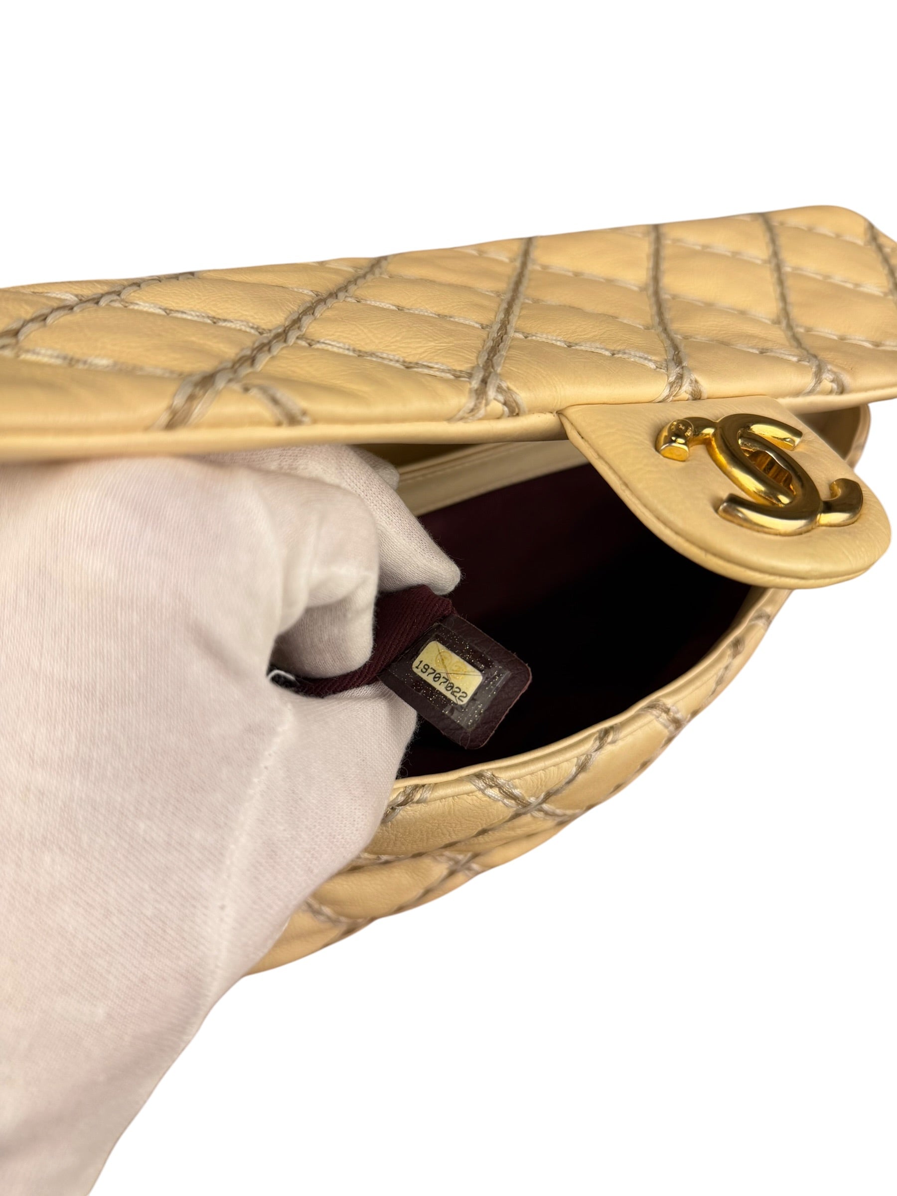 Chanel Beige Ultimate Stitch Flap 2014