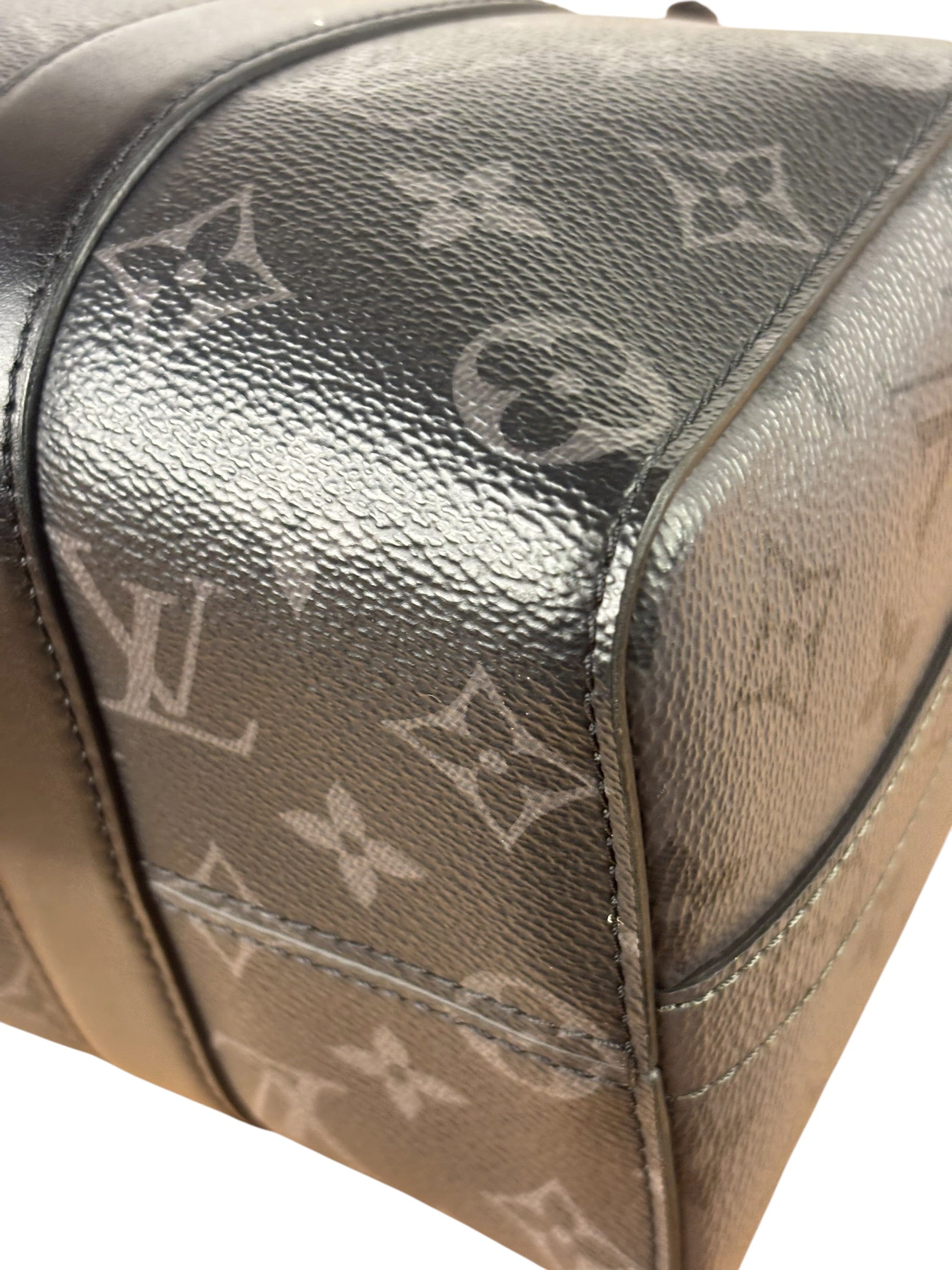 Louis Vuitton Black/Grey Monogram Eclipse City Keepall