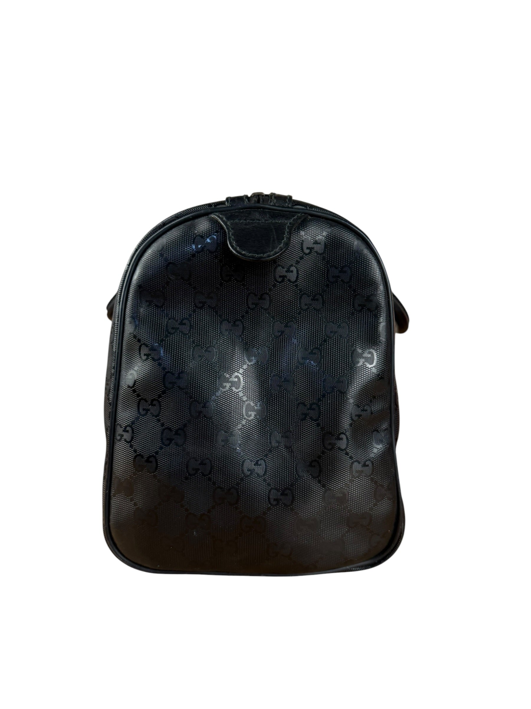 Gucci GG Black Leather Joy Boston Imprime Hand Bag
