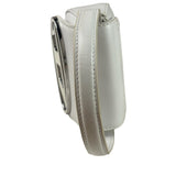 Diesel White Leather 1DR XS Two-Way Mini Bag