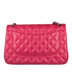 Chanel Pink Quilted Lambskin Jumbo Double Flap Bag 2014