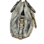 Miu Miu Green Vitello Leather Two-Way Bag