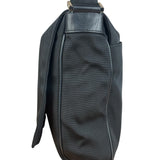 Gucci Black Canvas Flap Messenger Bag