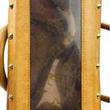 Louis Vuitton Vintage Brown Leather/PVC Monogram Ambre Tote
