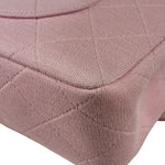 Chanel Pink Quilted Jersey Classic Flap Bag 1997