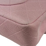 Chanel Pink Quilted Jersey Classic Flap Bag 1997