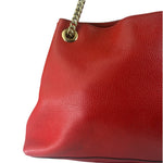 Gucci Red Leather Soho Chain Shoulder Bag