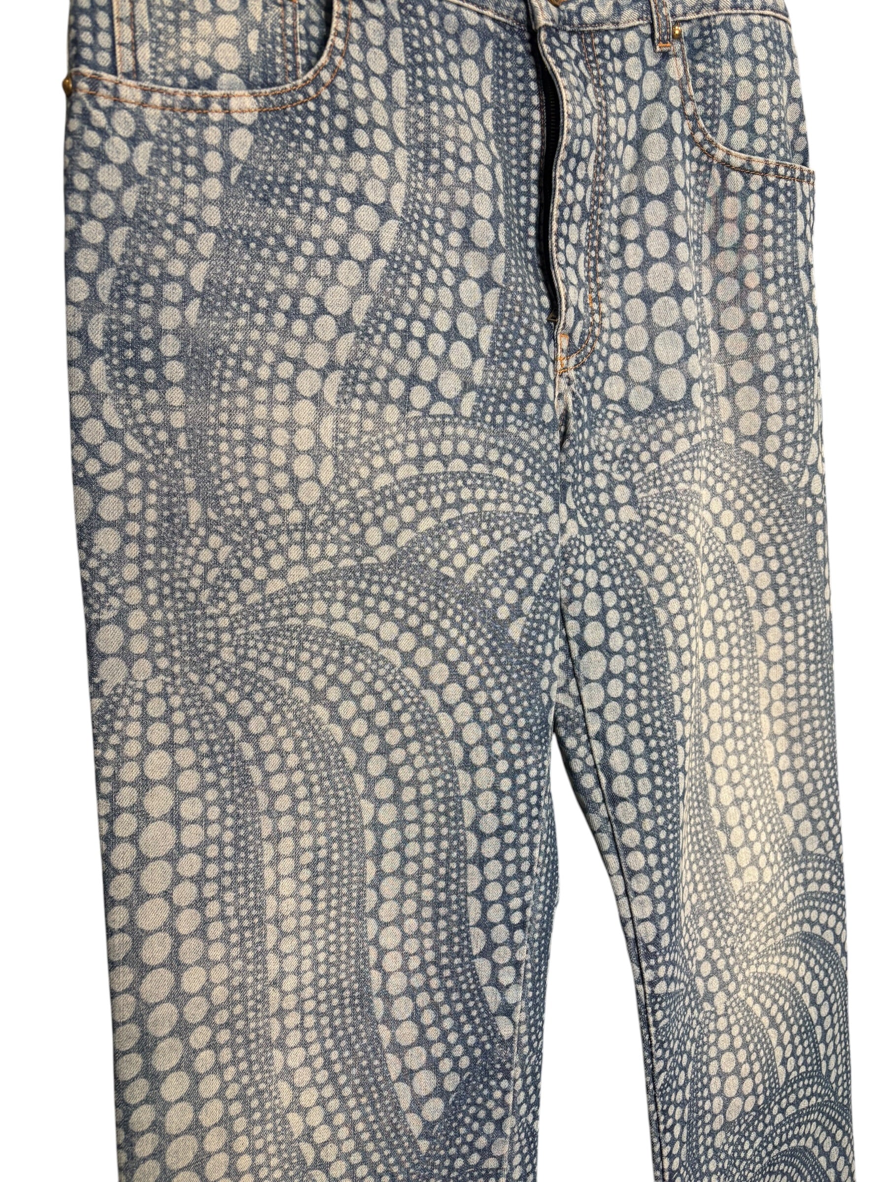 Louis Vuttion x Yayoi Kusama Pumpkin Blue Jeans