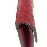 Coach Cherry Shimmery Red Long Flap Wallet